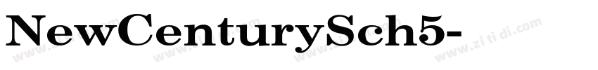 NewCenturySch 5字体转换 NewCenturySch 5字体转换